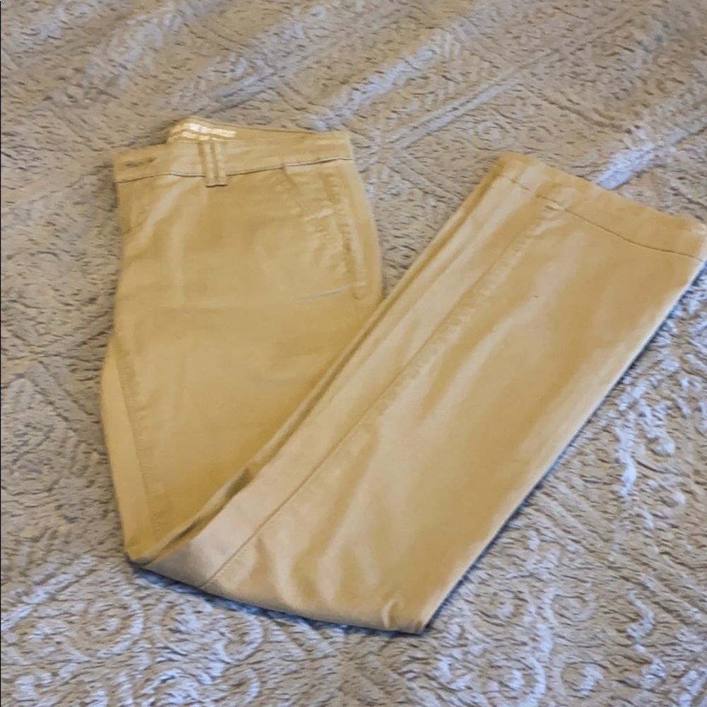 Mid Rise bootcut khaki pants